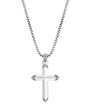 JOHN HARDY Carved Sterling Silver Cross Necklace